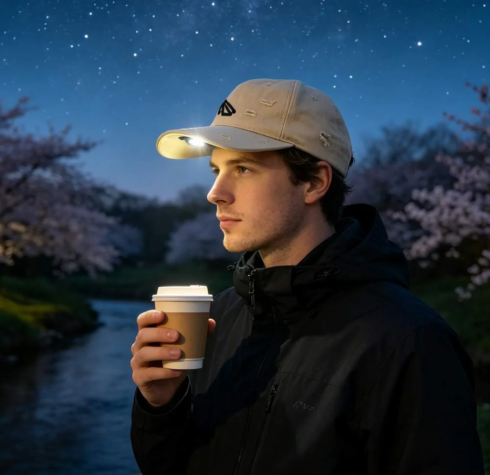 POWERCAP LED Cap Light - Hands-free lighting hat for outdoor activities